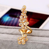 Yellow Chimes Finger Fashion Gold Ring for Women & Girls